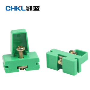 Bloque de terminales de tornillo CHKL JF5, tapa final de plástico ABS para ingeniería eléctrica, conector universal - Product Image 2