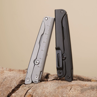 Ciseaux de poche pour le camping, ciseaux pliants en acier inoxydable EDC pour les voyages, petit coupeur, artisanat, lame tranchante, outil d'urgence
