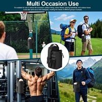 Sac bandoulière magnétique en polyester durable pour bouteille d'eau et téléphone portable, avec design pliable pour le sport