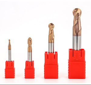 Hongjian Bán Buôn Chất Lượng Cao HRc55 <span class=keywords><strong>Carbide</strong></span> Bóng Mũi End Mill 2 Sáo <span class=keywords><strong>Carbide</strong></span> Cutter End Mill Bits D10x75 End Mill Công Cụ - Product Image 2