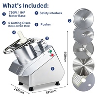 Welldone Commerciële Automatische Groente Snijder Snijden Shredden Fruit Chips Chopper Wortel Ui Aardappel Snijder Dicer Machine