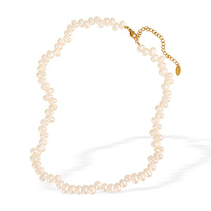 สร้อยคอมุกน้ำจืด เกรด AAA รูปทรงไม่สม่ำเสมอ ใส่ได้ทุกวัน - Product Image 5