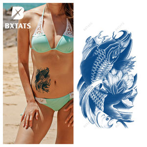 Tatuajes Semipermanentes BXTAT de Jugo de Genipa Azul con Diseños de Cabeza de Tigre, Pez, Escorpión, Mantén la Calma, Rey Mono, Monje, Deidad o Demonio GZ175 a 180 - Product Image 1