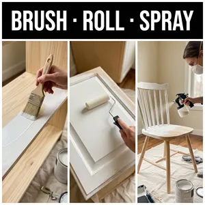 Barniz Ecológico Transparente a Base de Agua, Resistente al Amarilleamiento, Impermeable y Antimanchas, Revestimiento Protector para Muebles de Madera de Interior - Product Image 4