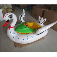 Bateau gonflable de pare-chocs de canard pour la piscine d'eau Bateau électrique de forme animale Jouets extérieurs d'eau pour des enfants et des adultes