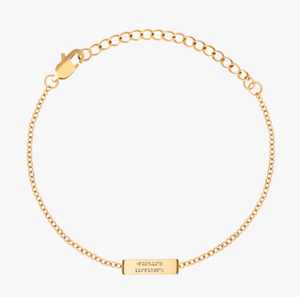 Inspire Jewelry – <span class=keywords><strong>Bracelet</strong></span> en acier inoxydable 18K or personnalisé <span class=keywords><strong>avec</strong></span> nom arabe, chaîne cubaine vierge rectangulaire, <span class=keywords><strong>Bracelet</strong></span> d'amitié pour Couple - Product Image 1