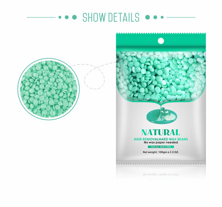 Оптовая продажа 100 г алоэ вера для депиляции для удаления волос на теле твердый воск для воска