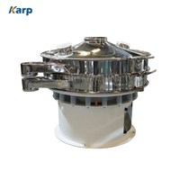 Tamis vibrant rond de qualité alimentaire à 1 plateau, tamiseur vibrant certifié CE, machine industrielle de criblage