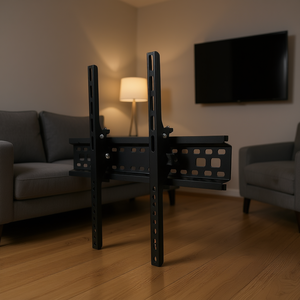 VOLTECK Heavy-Duty Metal <b>Floor</b> <b>TV</b> <b>Stand</b> for 32' to 70' LCD Screens with Angular Movement Support, Mexico Made, Dual Unit Design - Product Image 3