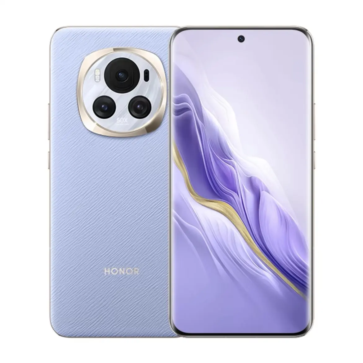 HONOR/ Honor Magic6 ponsel cerdas 5G, ponsel pintar generasi ketiga Snapdragon 8 chip/Honor Giant Rhinocera glass /AI/50 juta piksel ungu