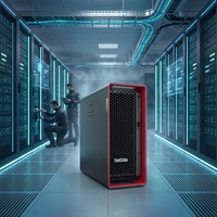 Workstation ThinkStation P8 yang Andal dengan Prosesor AMD Ryzen Threadripper PRO 7995WX 96-Core, RTX 5000 Ada, 32GB, dan SSD 2TB