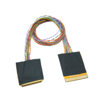 Câble Connecteur Haute Vitesse 20455, Câble Ruban Multicolore à Paire Torsadée avec Adaptateur FPC pour Écrans LCD et Industriels