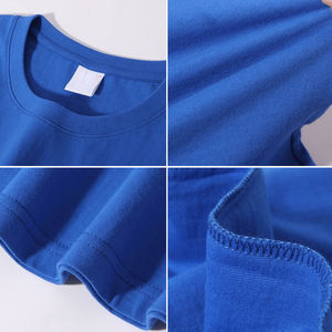 T-shirt respirant en coton 100% de haute qualité, 260 GSM, coupe ample, tricot uni, épaules tombantes - Product Image 4