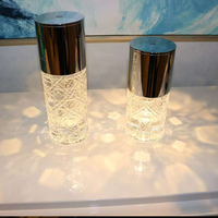 Lampe de table intérieure VH en cristal LEDK9 de haute qualité, design moderne et luxueux, commande tactile, lumière chaude 3000K, intensité réglable, petite taille