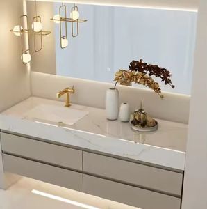 Bathroom Cabinet <b>With</b> <b>Mirror</b> <b>Lights</b> Modern Style Bathroom <b>Vanities</b> - Product Image 4