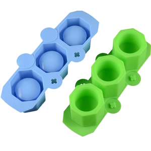 Molde de Silicona Ecológico para Macetas, Diseño Geométrico Poligonal, Apto para Lavavajillas, Molde para Cactus, Herramientas para Pasteles de Aromaterapia DIY - Product Image 1