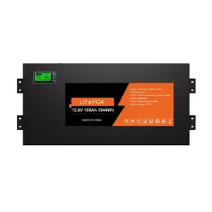 High Quality LiFePO4 Battery 12V 105AH Slimline Lithium Battery For Energy Storage