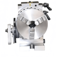 Ensemble de tête de division semi-universelle de précision avec plaques d'indexation de contre-pointe de mandrin à 3 mâchoires pour fraisage forage CNC machines-outils