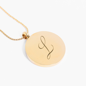 Inspire สร้อยคอสแตนเลสสตีลเครื่องประดับกันน้ำสร้อยคอเหรียญทรงกลมว่างขายส่ง - Product Image 2