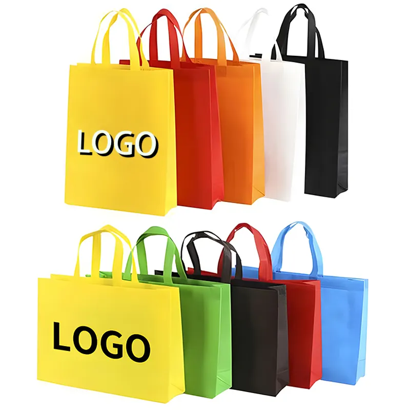 Сумка на заказ, Нетканая сумка с принтом логотипа, многоразовая сумка для покупок, сумка для покупок, бакалейные товары
