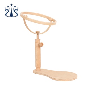 21cm Wood <strong>Embroidery</strong> <strong>Frame</strong> Wooden Tambour Hoop Cross Stitch <strong>Frame</strong> High Adjustable Desktop <strong>Frames</strong> - Product Image 2