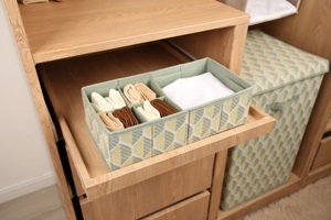 New Design Cases Adjustable 8-Grid <strong>Underwear</strong> Storage Box Foldable <strong>Underwear</strong> Drawer <strong>Organizer</strong> with Small Package for Space Saving - Product Image 2