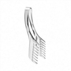 <b>Kitchen</b> <b>Gadgets</b> Comb BBQ Noodle Clip Stainless Steel Food Tongs for Barbecue Buffet Serving - Product Image 1