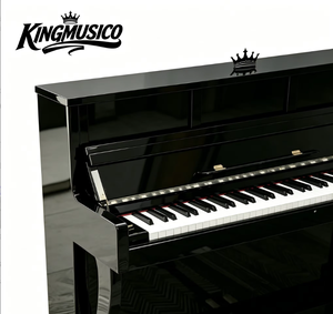 Piano numérique lesté 88 touches en promotion avec écran LCD, haut-parleurs et double clavier intelligent pour la maison GHB-15, couvercle rabattable hydraulique innovant - Product Image 2