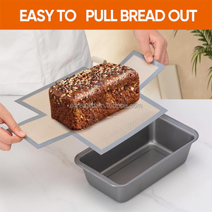 OEM Factory <b>Silicone</b> Bread Loaf Pan Liners Nonstick Reusable 1.5 Lb <b>Baking</b> Mat BPA-Free for Loaf Pans - Product Image 4