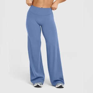 Leggings de Yoga de Cintura Alta y Pierna Ancha, Transpirables, de Secado Rápido y Elásticos, para Gimnasio y Uso Diario - Product Image 6