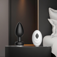 Vibrateur anal en silicone de haute qualité avec télécommande 10 vitesses rechargeable par USB pour hommes et femmes