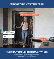 Mini projecteur de downlight led étanche 2700K IP65 DC12V AC230V 12V 3W 28mm trou coupé avec télécommande pour terrasse ou véranda