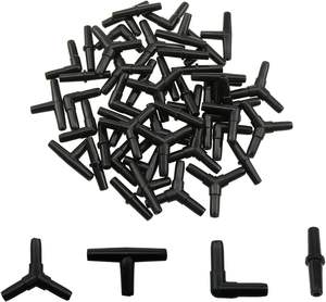 Zwart Plastic Luchtklep Connectoren Splitters Voor <span class=keywords><strong>Aquarium</strong></span> 3/16 Air Line Luchtpomp Aquaria Accessoires Luchtvaartmaatschappij <span class=keywords><strong>Tubing</strong></span> Connector - Product Image 1
