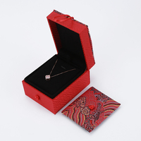 Boîte à bijoux en brocart ZHIHUA, style chinois, boîte à bijoux traditionnelle avec accessoires de style ancien