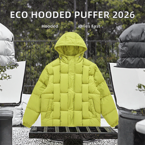 2026 Custom Logo Men's Puffer <b>Jacket</b> Lightweight Winter Quilted Down <b>Jacket</b> OEM Manufacturer - Product Image 2