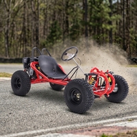Kart à pédales tout-terrain Longwise LWGK-60P durable, 270 cm³, essence, 4 temps, freins à disque hydrauliques, vitesse maximale de 60 km/h, accessoires pour karts à pédales
