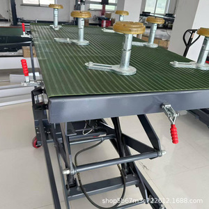 Plateforme élévatrice à ciseaux hydraulique manuelle 1,2 tonne en acier avec commande au pied pour réparation et entretien de véhicules, chariot mobile - Product Image 2