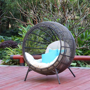 Cesto Sospeso in Rattan Stile Europeo Personalizzato, Dondolo da Esterno per Giardino, Cortile, Villa, Hotel, Arredamento <span class=keywords><strong>Nido</strong></span> d'Uccello Singolo - Product Image 6