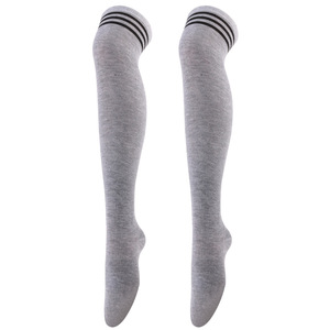 TEEMERRYCA S007, calcetines hasta el muslo para <span class=keywords><strong>mujer</strong></span>, medias a rayas por encima de la rodilla, medias finas, medias largas, medias deportivas, calentadores de piernas informales - Product Image 5