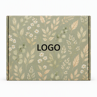 Boîte d'expédition en carton ondulé kraft avec logo personnalisé, papier d'art de qualité supérieure, emballages cadeaux pour l'e-commerce, vêtements, fleurs, cosmétiques