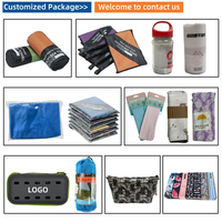 Wholesale Supplier Plain Microfiber Beach Towel with Zip Pocket Corner, Quick-Dry Sand Free Microfiber Beach Towel