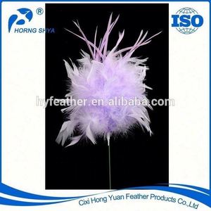 Fleur décorative artificielle fil de paon tige plume Floral Pick pour arrangement floral maison mariage fête Vase décor de vacances - Product Image 4