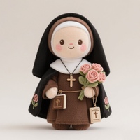 OEM ODM Personnalisé Peluche Sainte Thérèse de Lisieux Jouet en peluche Sainte Thérèse de Lisieux Peluche religieuse à base de foi Vente en gros