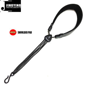 Jingying Music 2025 in pelle nera <span class=keywords><strong>sassofono</strong></span> monospalla cinturini per collo strumento a vento parte accessori fabbrica all'ingrosso - Product Image 5