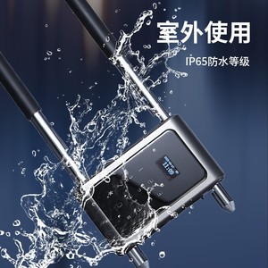 Candado en U U3 de acero de aleación, cerradura electrónica inteligente con contraseña para puerta de vidrio, oficina, tienda, impermeable - Product Image 2