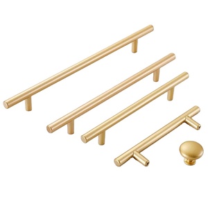 Temax Modern Stainless Steel Furniture Cabinet Door Handles <b>Black</b> for <b>Knobs</b> & Handles - Product Image 1
