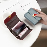 Portefeuille en cuir de haute qualité avec porte-cartes pour cartes d'identité, bancaires et de crédit, étui sécurisé à fermeture éclair pour les essentiels