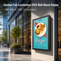 Pantalla Publicitaria para Exteriores de 43 Pulgadas, IP65, Montaje en Pared, Señalización Digital para Exteriores, VESA 400, Pantalla LCD para Señalización Digital
