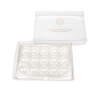 15 boîte-cadeau d'emballage en plastique transparent de chocolat de truffe avec l'insertion pour les boîtes transparentes de bonbons