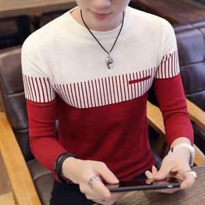 I-0372 Nuevo Suéter de Moda Otoñal, Tejido Transpirable, 120g, Poliéster/Nailon, Logotipo Frontal, Tendencia Coreana, Suéter Masculino al por Mayor - Product Image 4